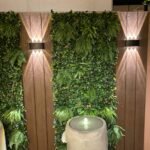 تجهيز حدائقتنسيق حدائق منازل إضاءة LED ممرات حجرية وحديقة خلفية بفيلا في الكويت
