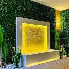 افكار تنسيق حدائق منزلية صغيرة تصميم حدائق منزلية إضاءة LED ممرات حجرية وحديقة خلفية بفيلا في الكويت